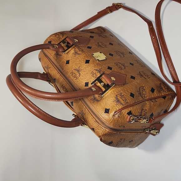 MCM Bags Authentic Mcm Monogram Vintage Speedy Bag Cognac Visetos W